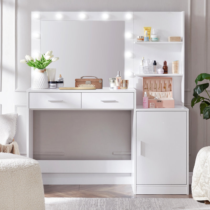 Coiffeuse Dumt, Blanc