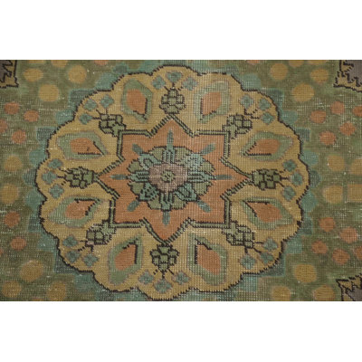 One-of-a-Kind 8' X 11'1'' 1960s Wool Area Rug in