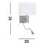 Valleystone Mild Steel LED Armed Sconce-2099027152