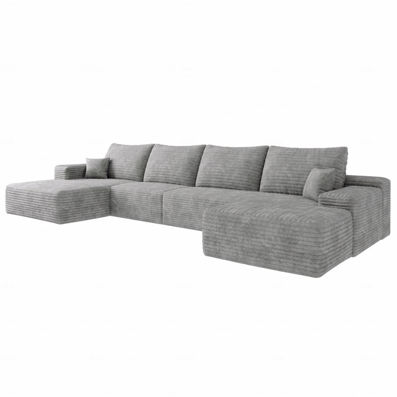 Canapé modulaire 135 po avec 1 avec repose-pieds, canapé rembourré minimaliste moderne, canapé Comfort