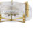 6-Light White Mist Glass Drum Chandelier-958849020