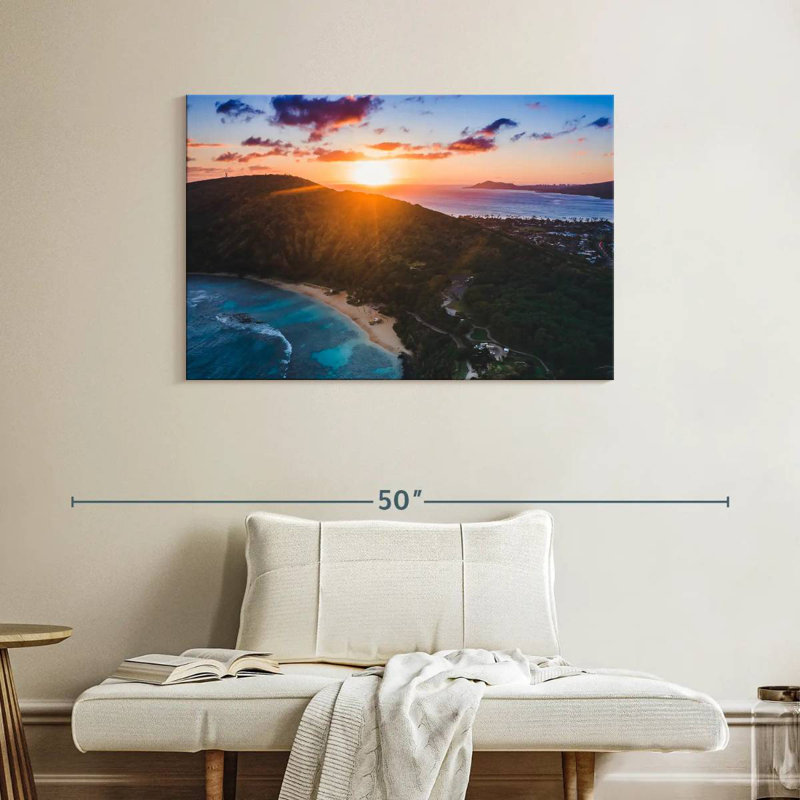 Coucher de soleil Gillard Hanauma Bay, H 26 po x l 39 po