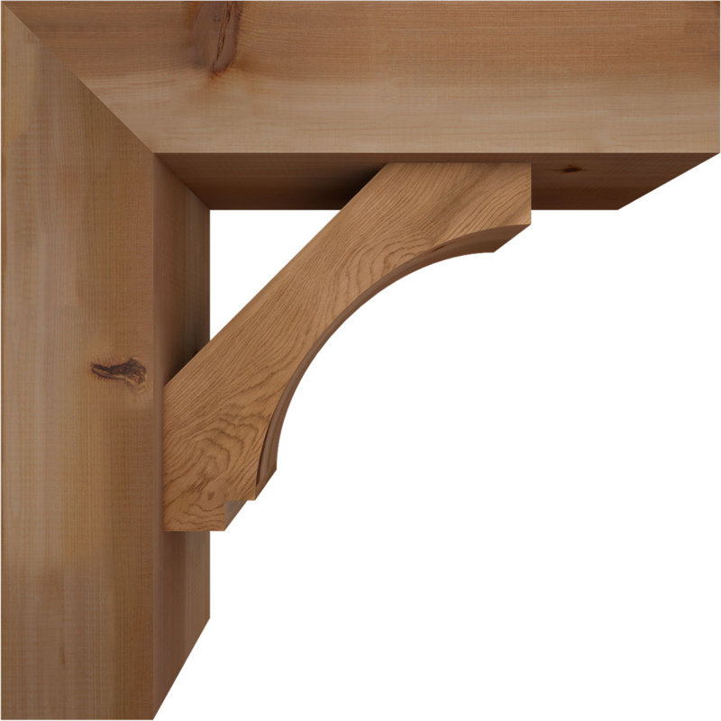 Support de bloc impérial avec entretoise décalée, 26 x 26, Cèdre rouge occidental de l 7 1/2 po (lisse)