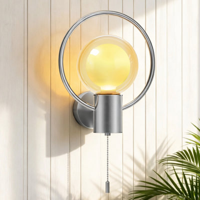 Silver Wall Sconce