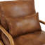 Chaise longue en bois brun clair avec revêtement en tissu et rembourrage en mousse-480829266-480829271