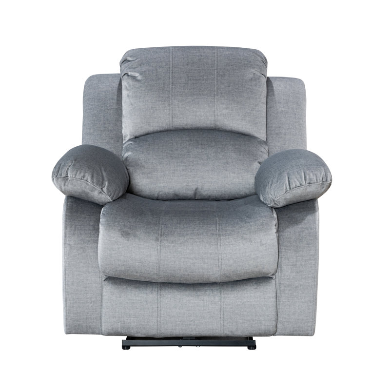 Chenille Fabric Valencia Electric Recliner Chair, Manual, Grey
