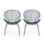 Chaise d'extérieur moderne (ensemble de 2)-840383940