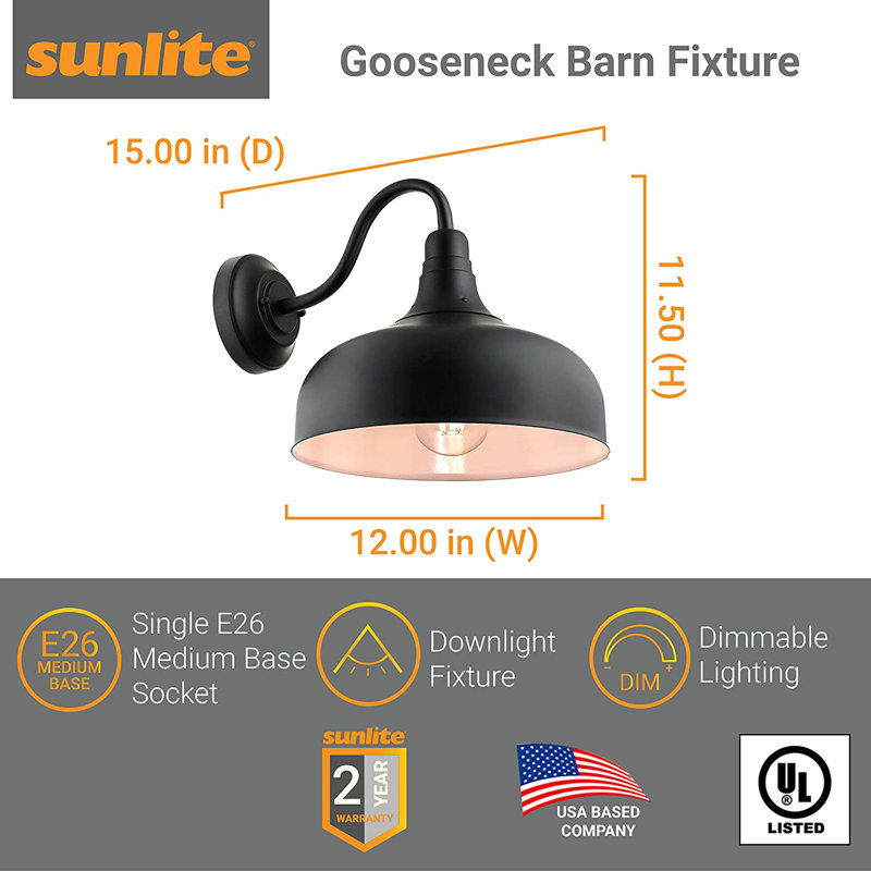 LED Wall Light, Black