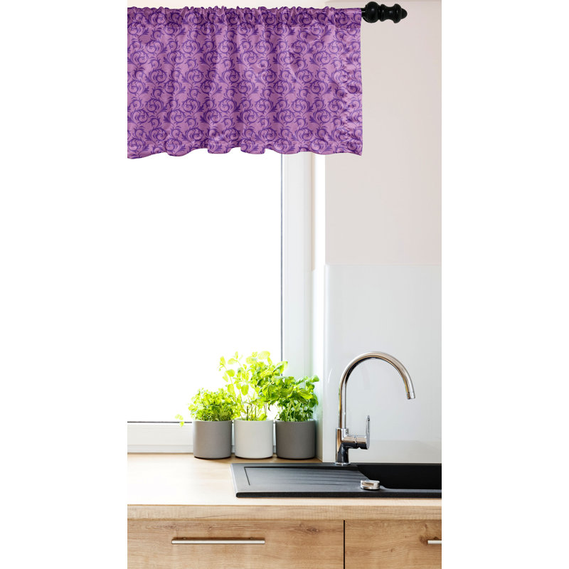 Ensemble de 2 cantonnières à volutes Amboconne, L 42 po x L 12 po