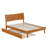 Phoenix Wood Platform Bed with Trundle-891028858-891028857