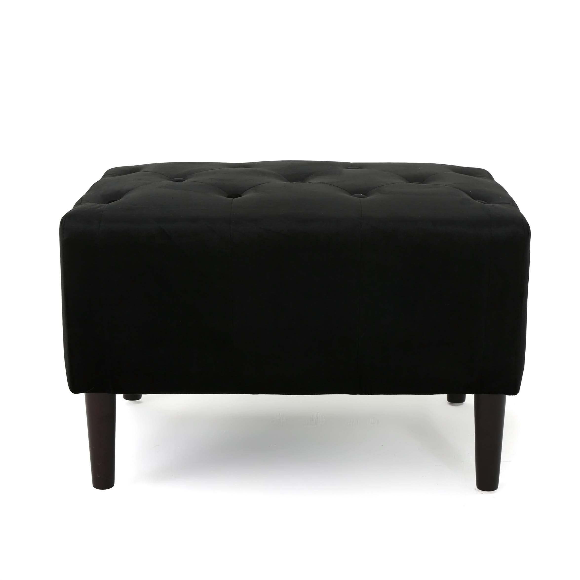 Mercer41 Rectangle Tufted Upholstered Velvet Ottoman | Wayfair