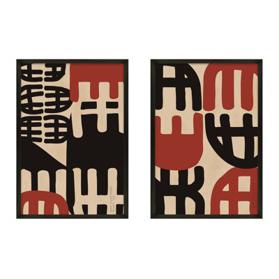 Canton "Bohemian Primitive" 2-Piece Print Set