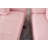 71" Convertible  sofa bed futon with gold metal legs teddy fabric (Pink)