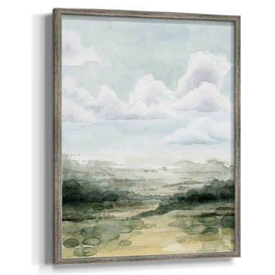 «Valley Highlight I», reproduction encadrée - bois massif