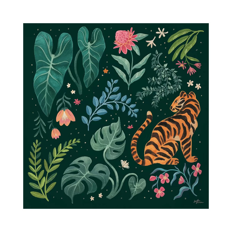 Jungle Love V by Janelle Penner - Wrapped Canvas Print, 66.04 cm H x 66.04 cm W x 3.175 cm D