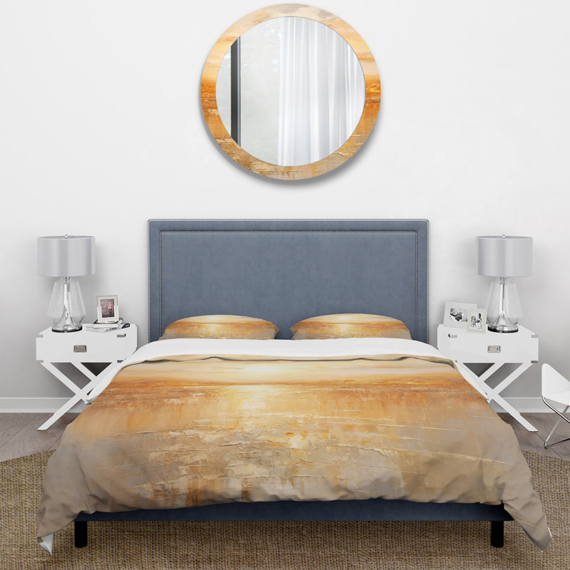 Ensemble de housse de couette Bold Sunset Golden Collage II - Paysages - Microfibre de polyester