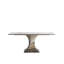 Table de salle à manger pour 6 personnes, forme rectangulaire, table de cuisine moderne avec base noire, plateau de table en pierre frittée, statique, 71 po x 35,4 po, hauteur de 30 po, mobilier de salle, très brillant