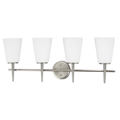 Erlandson 4 Light Dimmable Vanity Light