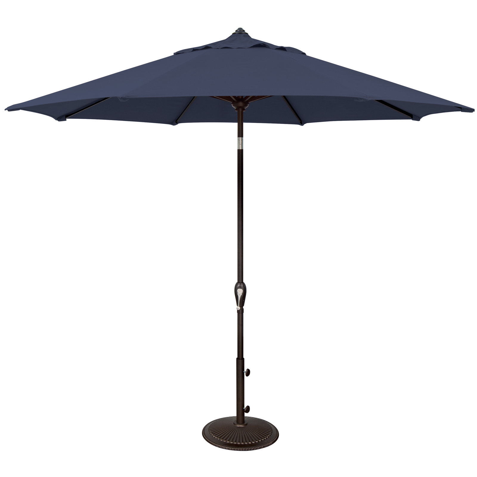 Colete 9' Market Sunbrella Umbrella, Canvas Navy Sunbrella® Canvas, Black