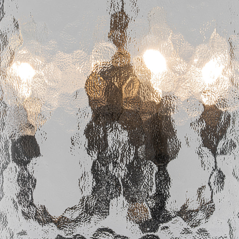 Lustre tambour en fer à intensité variable 4 lumières Qudarius, Noir mat