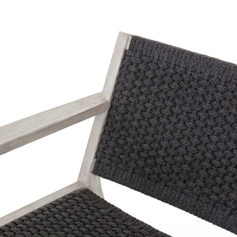 Outdoor Lounge Chair, Gray/Black