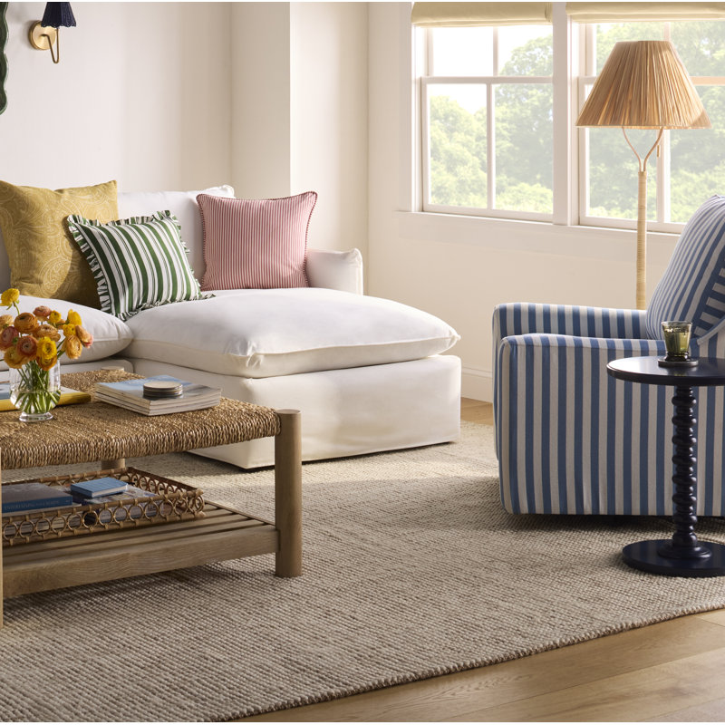 Columbus Upholstered Swivel Armchair, Blue Polyester