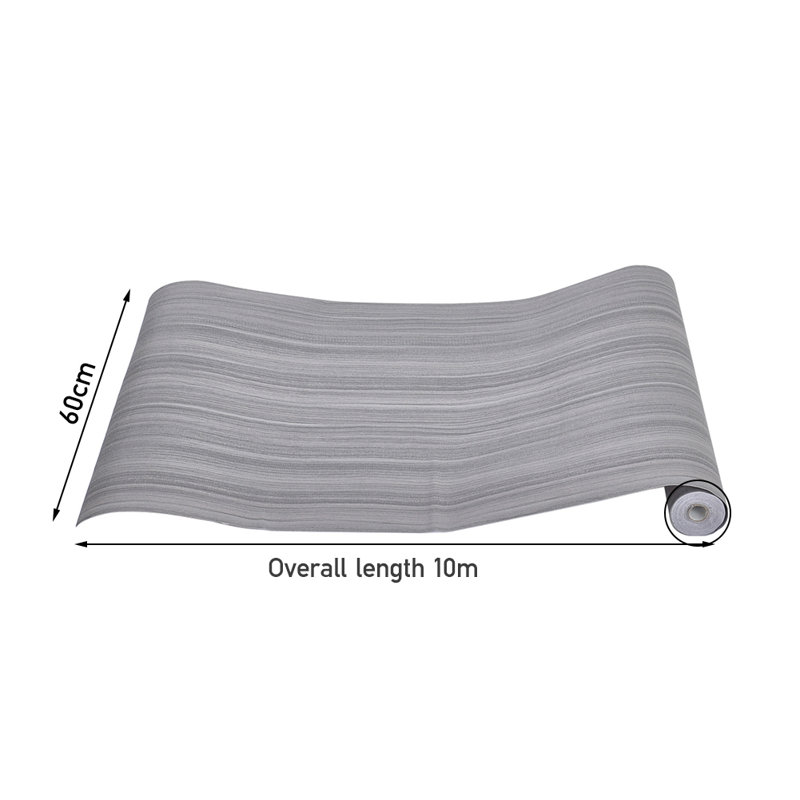 Self-adhesive Wood Grain PVC Flooring, Grey