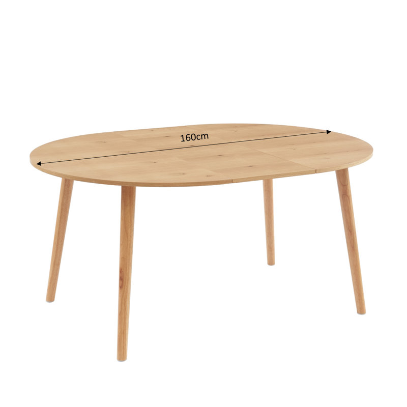 Ravenna Oak Round Solid Wood Base Dining Table
