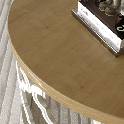 French Country Round Coffee Table