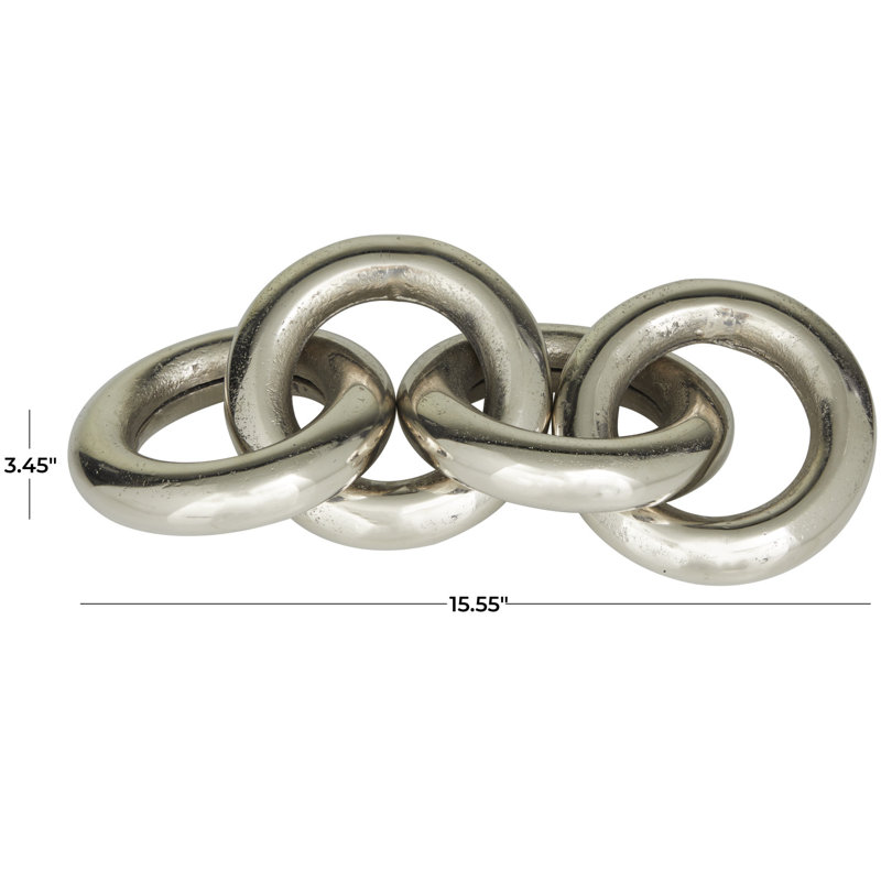 Sculpture moderne en chaîne, Argent