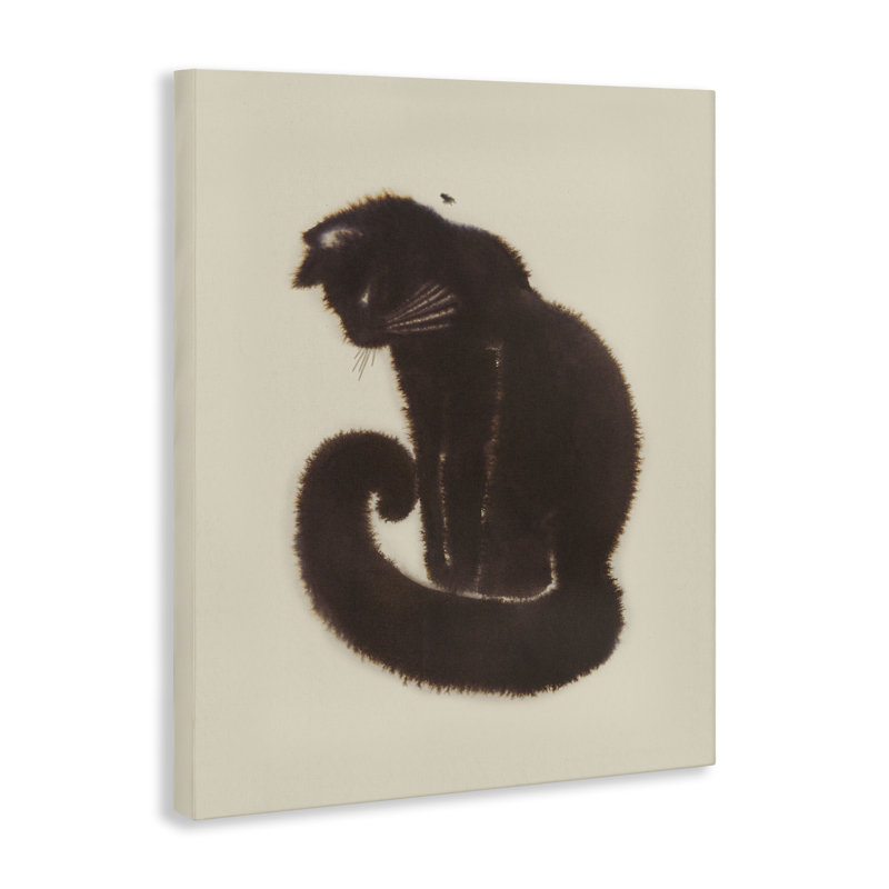  «Sitting Cat Curved Tail» par Grace Popp, H 20 po x l 16 po