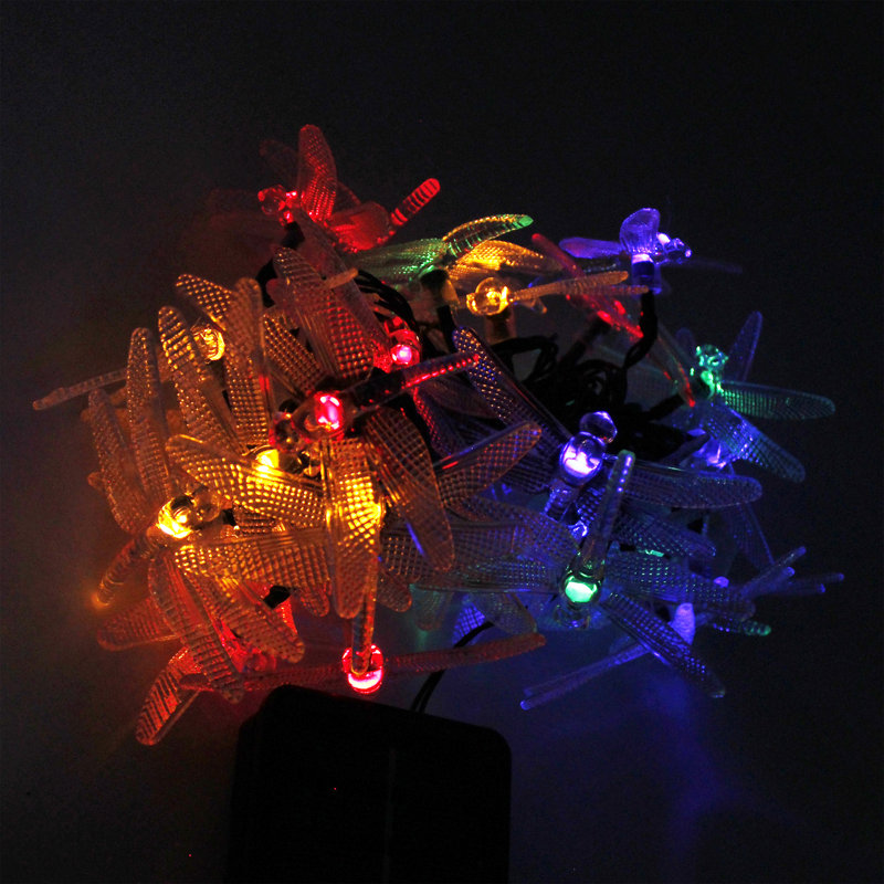 Nouveauté à 30 ampoules à énergie solaire de 275 pi Ellie-Ann, Multicolore