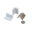 Carreau de sol en L en verre recyclé taupe mat 2 x 2 po Lucenza (2,8 pieds carrés / caisse, paquet de 96)-123158406