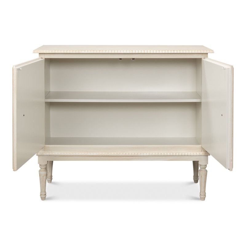 Forsythe 42'' W Solid Wood Sideboard, Bright Lime White