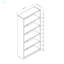 Bookcase Display, Modern Bookstand With Five Shelves