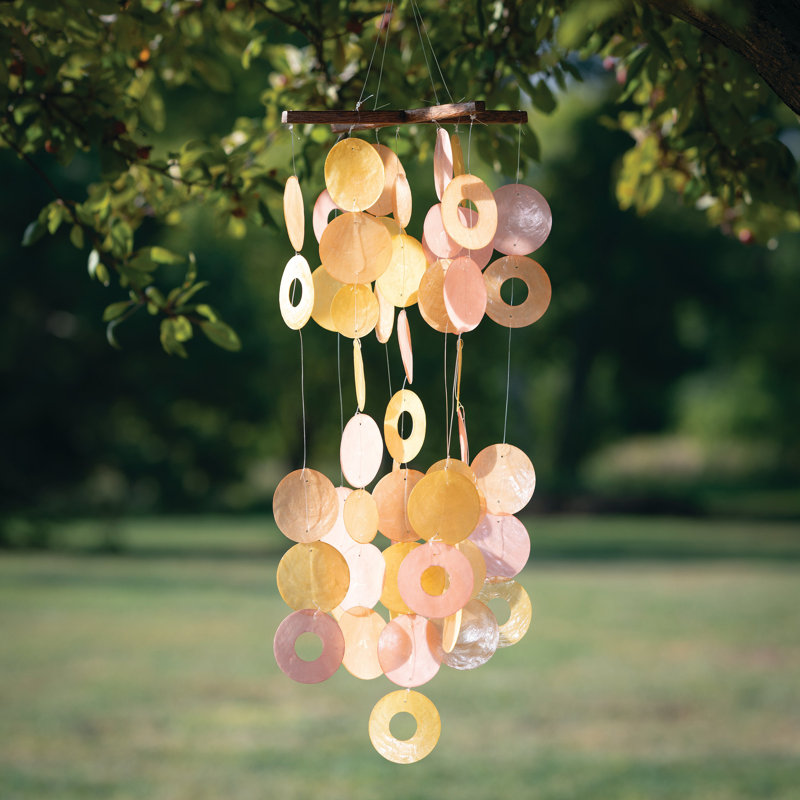 Carillon en verre abstrait et géométrique