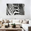«Zebra Eye», reproduction d'art sur toile-891274823