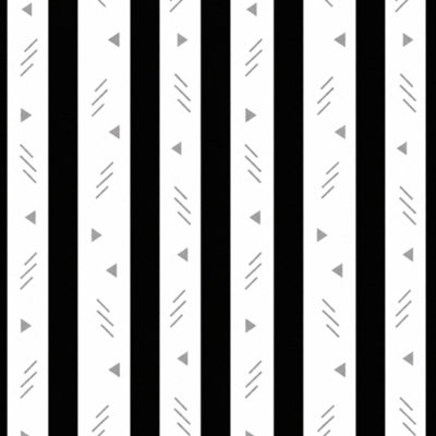 Rouleau de papier peint pelez et collez amovible rayé noir blanc l 23,6 po x H 118 po