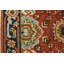 Tapis rouille unique de 2 pi 8 po x 10 pi 2 po