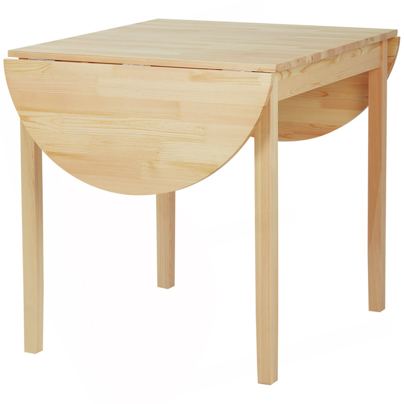 Table de cuisine polyvalente à abattants, idéale pour les petits espaces et les repas polyvalents