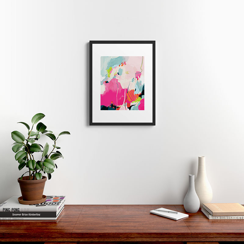 Pink Sky Ii, reproduction d'art sur papier, Cadre noir, H 24 po x l 18 po