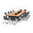 Benia 12 Person Training Meeting Seminar Tables with Modesty Panels and 12 Chairs Complete 18 pc Set