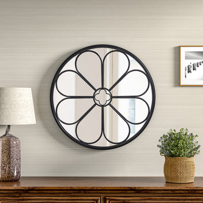 Erik Metal Round Wall Mirror