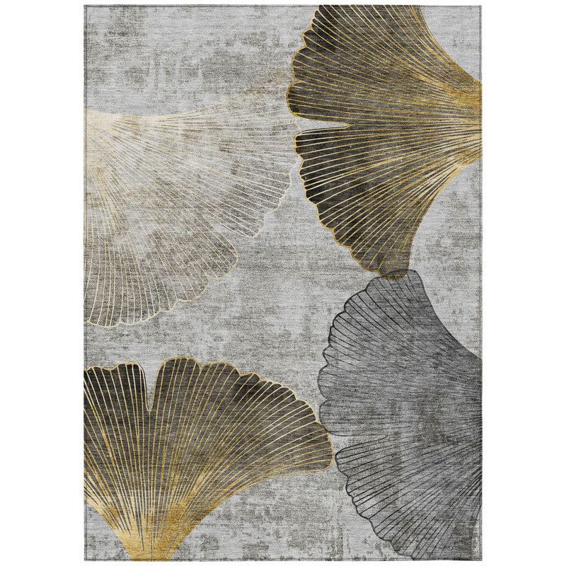 Floral Indoor / Outdoor Rug, Rectangle 2'6" x 3'10"