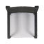Ensemble de 2 chaises d'extérieur gris foncé avec coussin gris clair-1396260712-1396260713