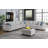 Ellis 8-Piece Modular L-Shape Linen Sectional Sofa and Ottoman