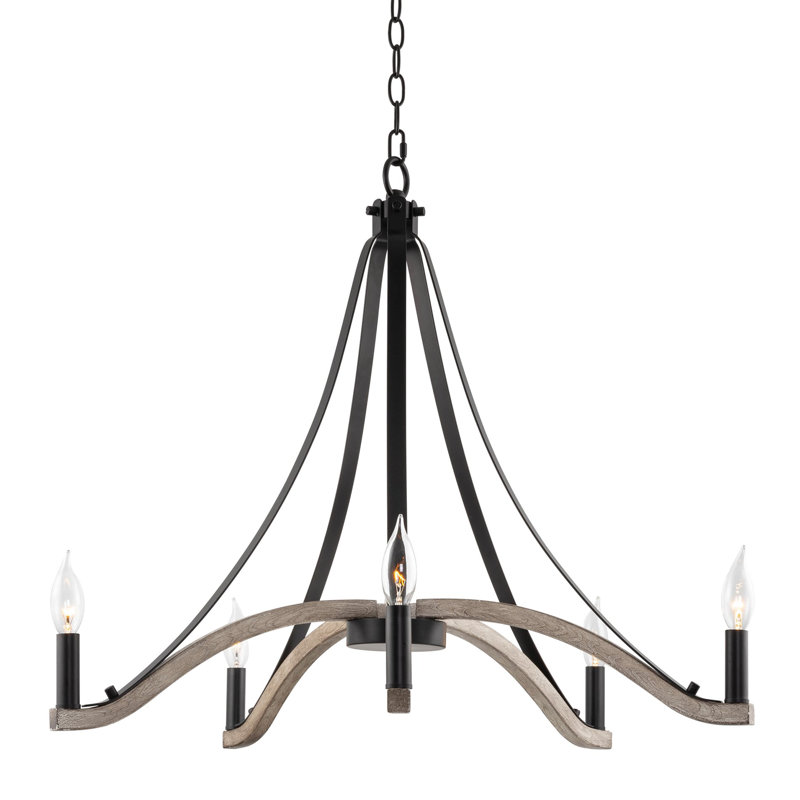 Lustre classique à 5 lumières de style bougie Tuere