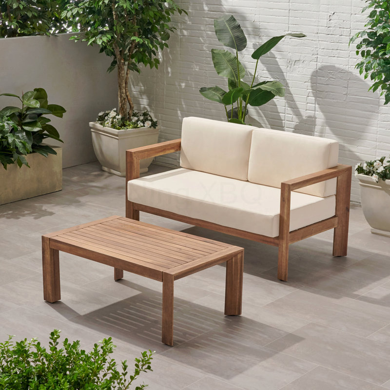 Genser Loveseat & Coffee Table