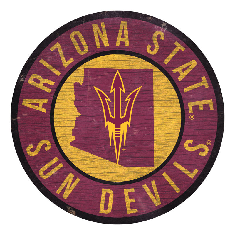 Ncaa, impression sur bois, Sun Devils de Arizona State University