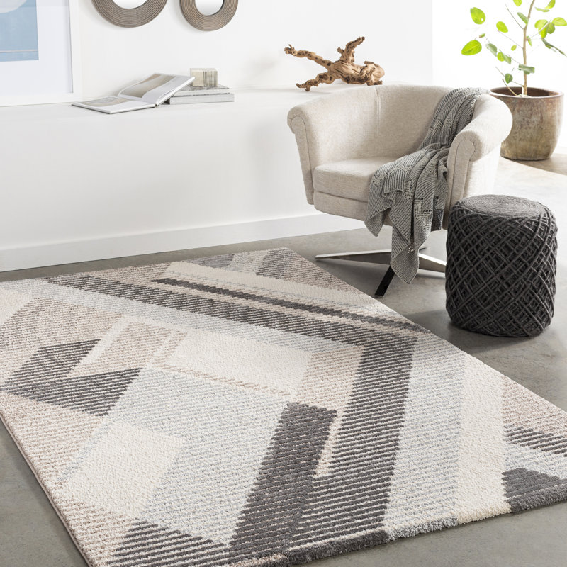 Shayna Striped Indoor Rug, Rectangle 5'3" x 7'3"